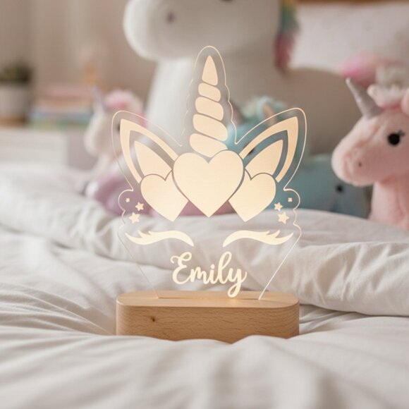 Custom Unicorn LED Night Light – Fun and Magical Kids’ Room Decor - Picture 8 of 8